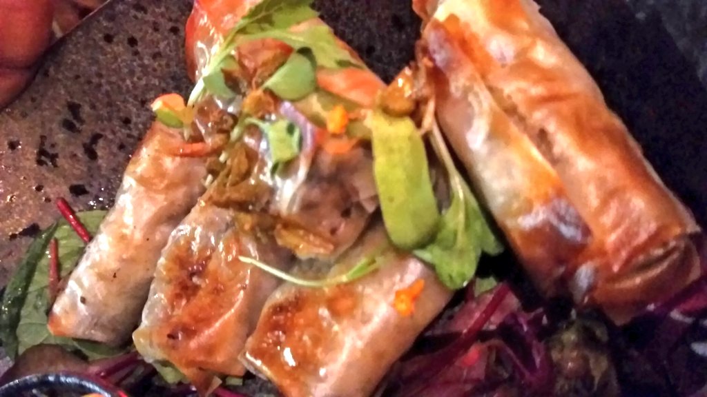 Merentia's tweet photo. Mushroom springrolls... Have you ever.. At the @AfricanIndy Magazine Launch 😀 #AfricanIndependentMagazine #AfricaReimagined
#RewritingAfricasNarrative @ThePaperLawyer @Calndiva @CapeTownFairy @whycapetown @AfricanIndy @IOL @Boyas112 @Warren_G @ndre007 @HashTagCrewZA @htctweetup https://t.co/TR8aDxzB8y