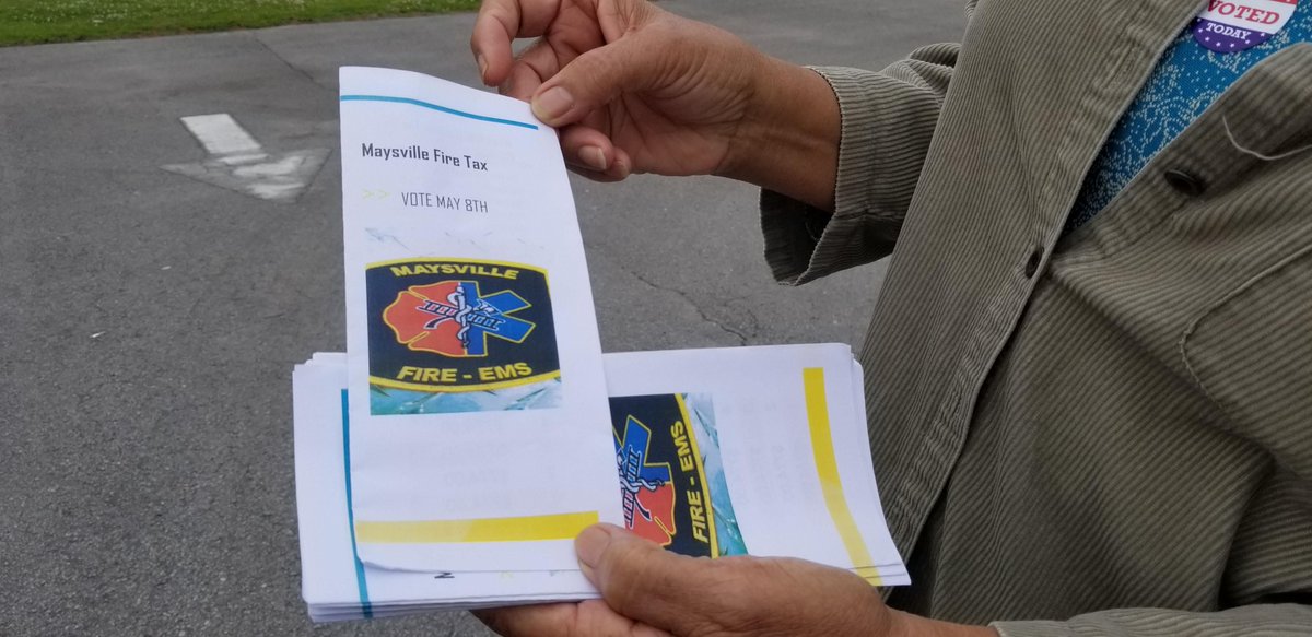 kinstonfp's tweet photo. Maysville says 'yes' to fire tax. @Station3MFE  https://t.co/rrPUKhIAFA https://t.co/fSVOXFo0xx