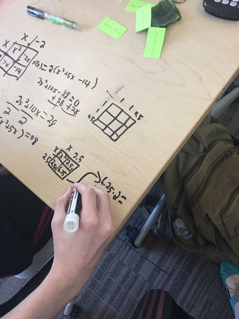 LizSchwindMath's tweet image. Converting quadratic functions into different forms with a puzzle! #teach180
