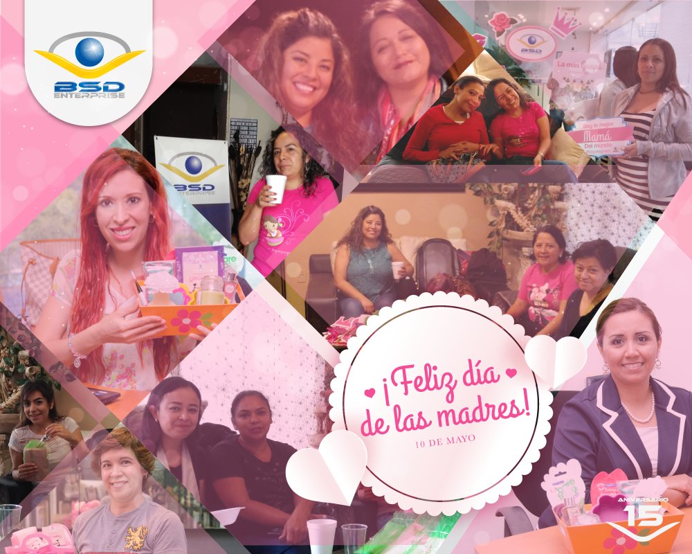 BSD_Enterprise's tweet photo. #FelizDiaDeLasMadres "El Amor de Madre es el impulso que le permite a un ser humano llegar a lo imposible". Feliz 10 de Mayo | #MothersDay 💖

A Smart Vision for your Business
Visítanos en: https://t.co/kX6RG2X5ZP https://t.co/gwRG1OXIUd