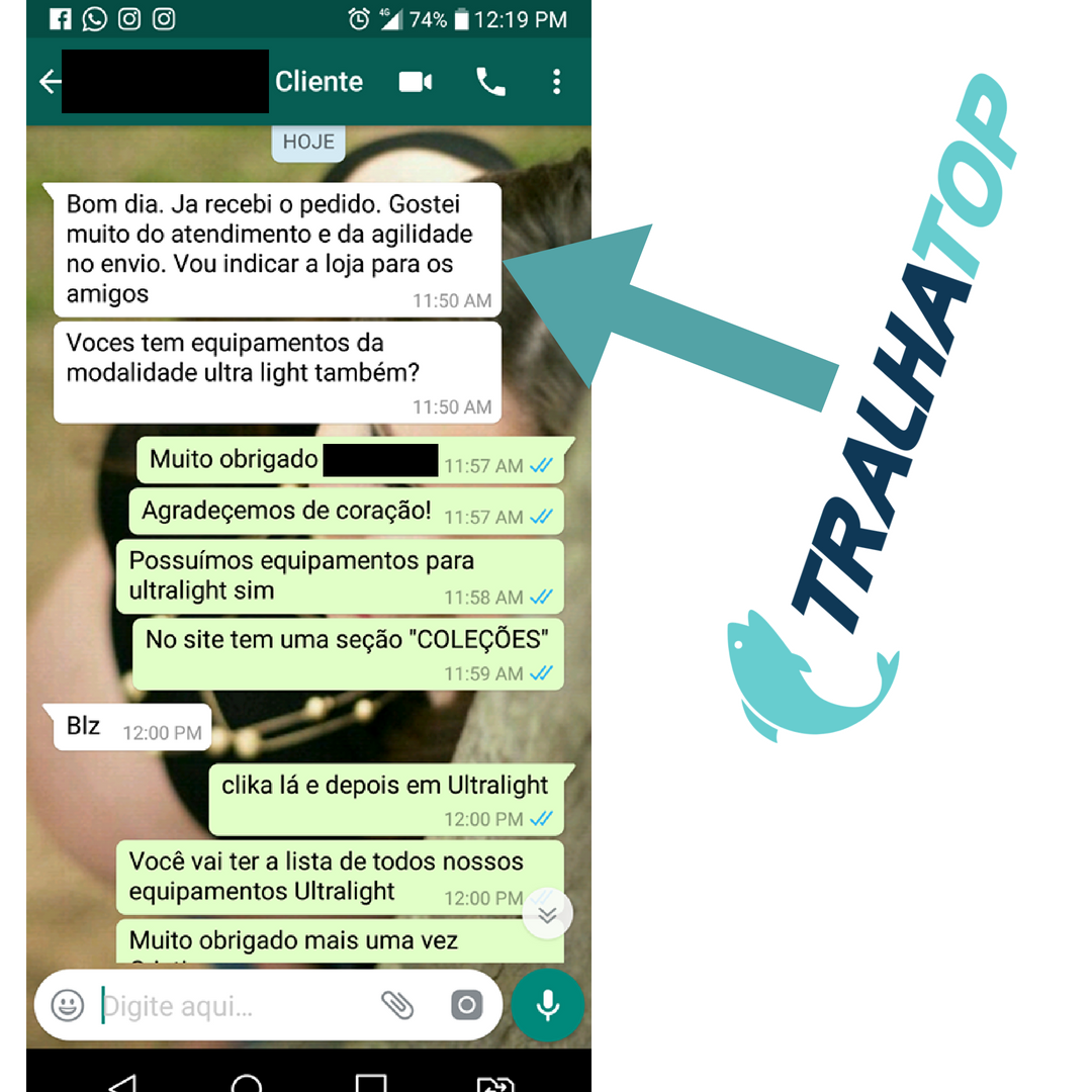 TralhaTop's tweet photo. https://t.co/tEDDYvS2Hy
Incrivelmente motivador receber um feedback desse de um cliente !!! Além da Tralha Top, nosso atendimento também é top !!!
#tralhatop #atendimento #clientesatisfeito #pesca #pescaesportiva #pescaria #pesqueesolte #iscaartificial #fishing #fishinglife https://t.co/N8kZTymOdA