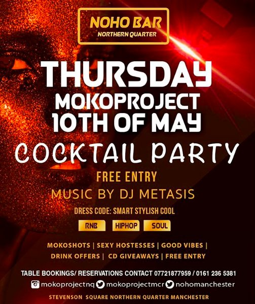 NoHoManchester's tweet photo. It's Thursday and you know what that means - @mokoprojectmcr is back! See you all tonight. https://t.co/ZSvhAFn04J