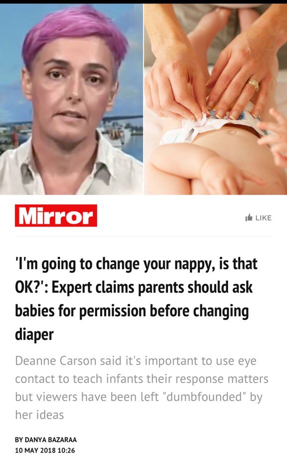 Dai_Ling_Ping's tweet image. This stupid purple headed bastard thinks that u should ask ur baby for consent before changing their nappy. The major flaw with this is that babies can't fucking talk so you will be waiting a while for an answer. Shes an expert apparently. An expert in being a Purple headed twat.