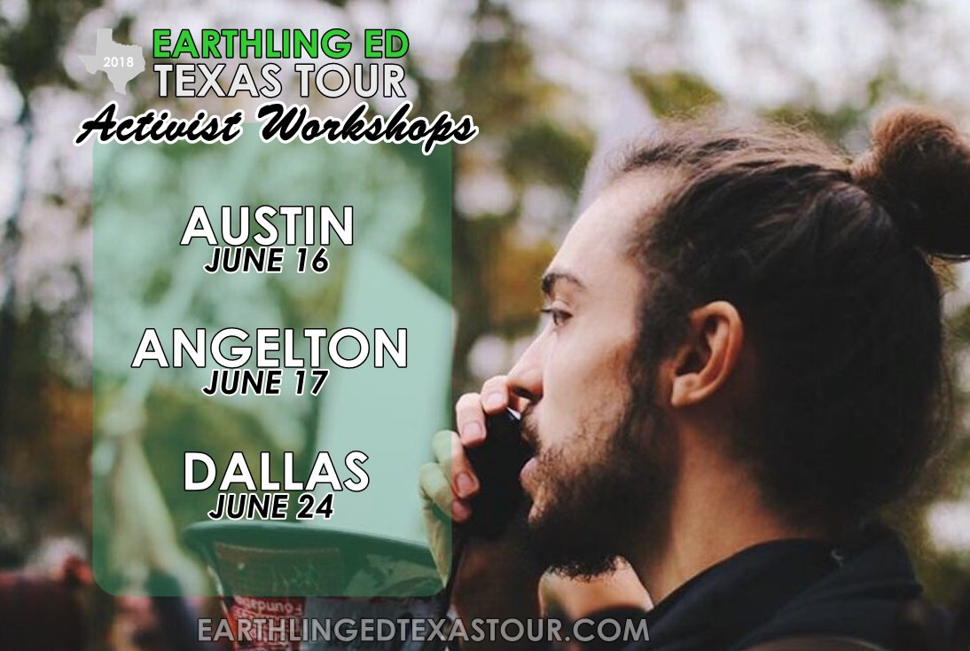 Sharpen your activist skills with Earthling Ed! That's right! Earthling Ed is coming to Texas! Check out our tour schedule here: bit.ly/EETT2018SCHEDU… … #animalrights #ARmovement #govegan #veganactivist #veganactivism #earthlinged #animalrightsmovement #veganactivists