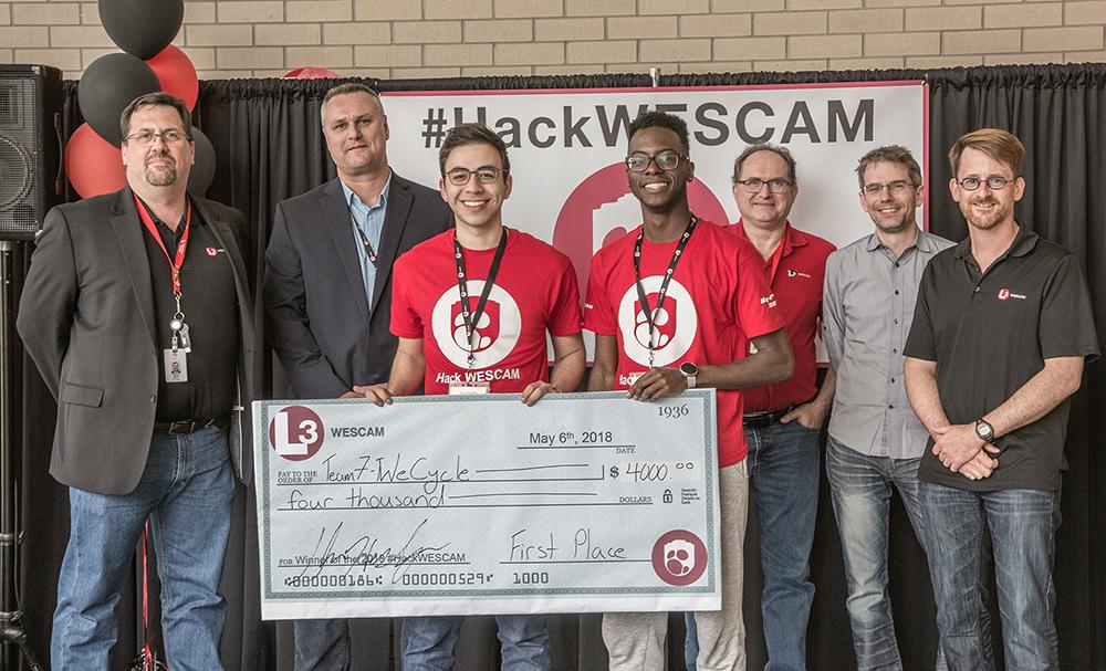 McMasterEng's tweet photo. Not sure if you can recycle that coffee cup? Now, there’s an app for that. A #MacEng team won the @L3WESCAM Hackathon and $4K this past weekend for developing a mobile app that can scan an item and determine if it's recyclable or not. Congrats team! #HackWESCAM https://t.co/DrEEx9tAyP