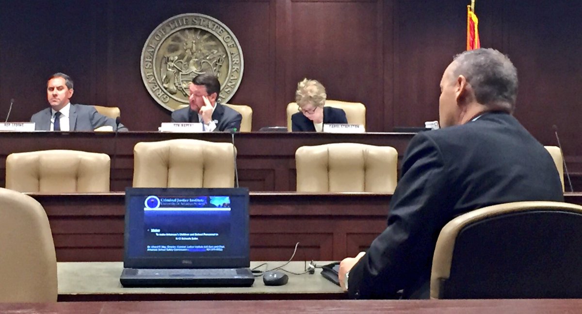 kdamp's tweet photo. Many thanks to Speaker @shanebroadway for shepherding me through my first testimony at the State Capitol today. Honored to share all that @ArkansasState does to insure the safety of our faculty, staff, and students - the only thing that keeps me awake at night. #PackPact
โค๏ธ๐บ๐ https://t.co/mLVz9113bq