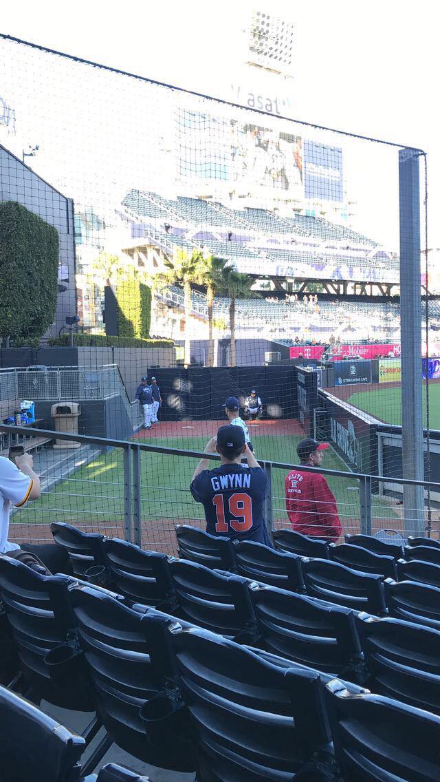 Was happy to wear my Tony Gwynn jersey to the game last night on his birthday.  