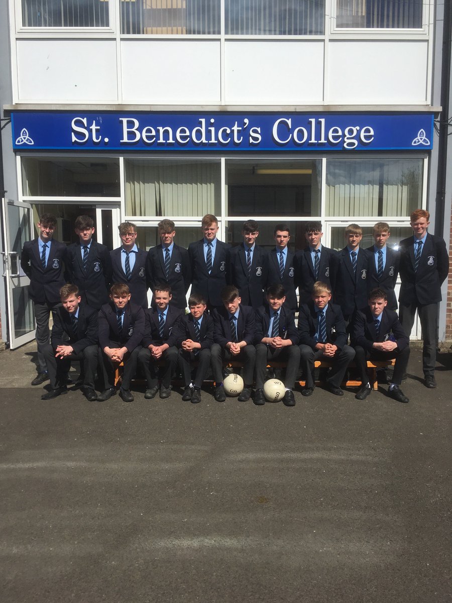 StBenedictsCol's tweet photo. Our Y11 football team today qualified for the Neagle Ulster Championship Final with a semi final victory over De la Salle Downpatrick . https://t.co/rLImZvDQx7