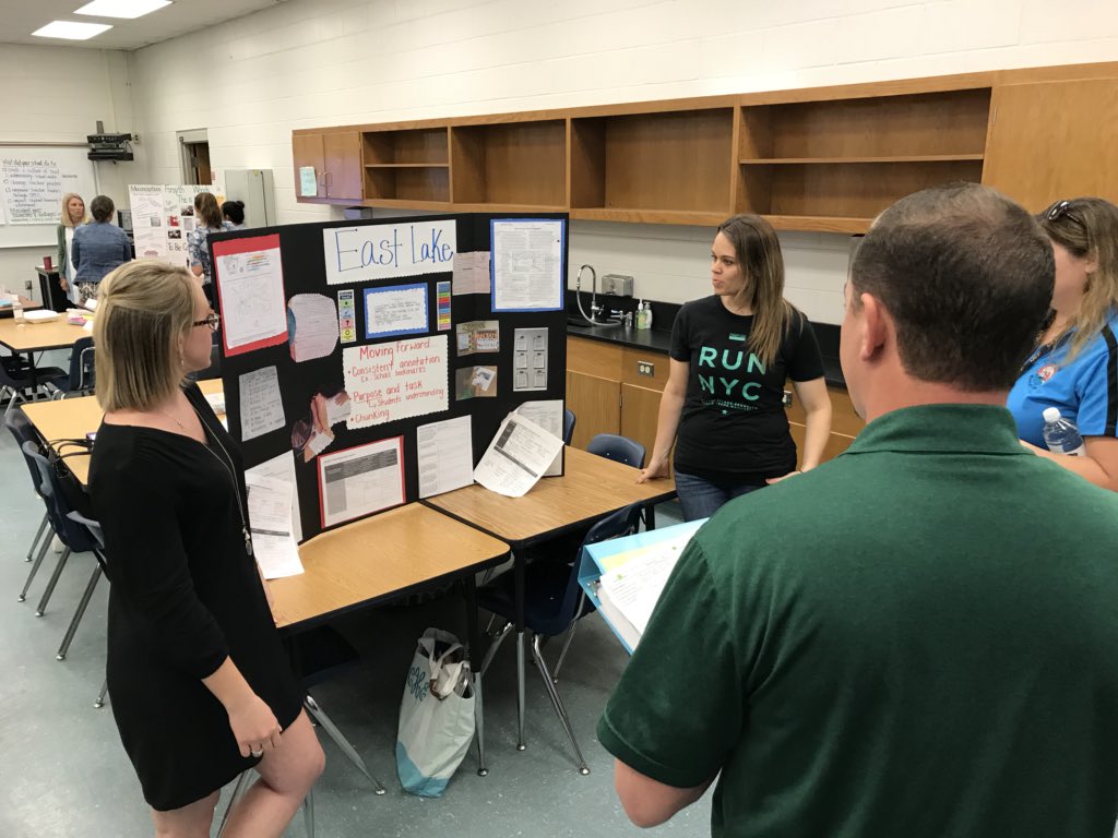 karameyers_OCPS's tweet photo. Day 4 Session 5 Tellers and Travelers - the East Learning Community’s hard work is well represented in Room 411 today! Way to go @AzaleaPark_OCPS, @EastLakeES_OCPS, Forsyth Woods ES, and Chickasaw ES! #ocpsDPLC #year1complete #waytogoOCPS https://t.co/UhvsznXqrm