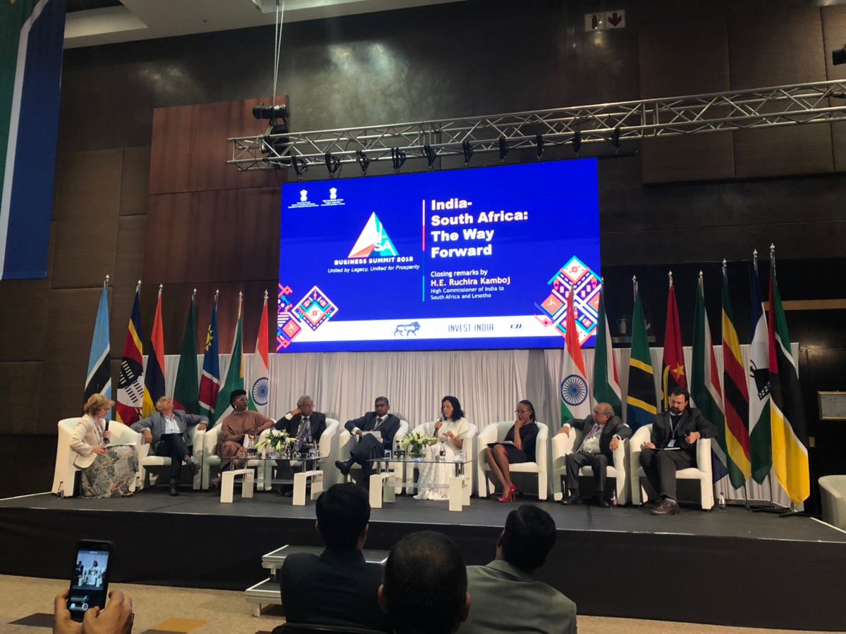 Wipro's tweet photo. Recently participated in the first ever India-South Africa Business Summit 2018 in Johannesburg. The event highlighted the increasing bilateral trade between India & #SouthAfrica. #IndSA18 https://t.co/zvICTgoNQ3 https://t.co/O6OZAPwRGV