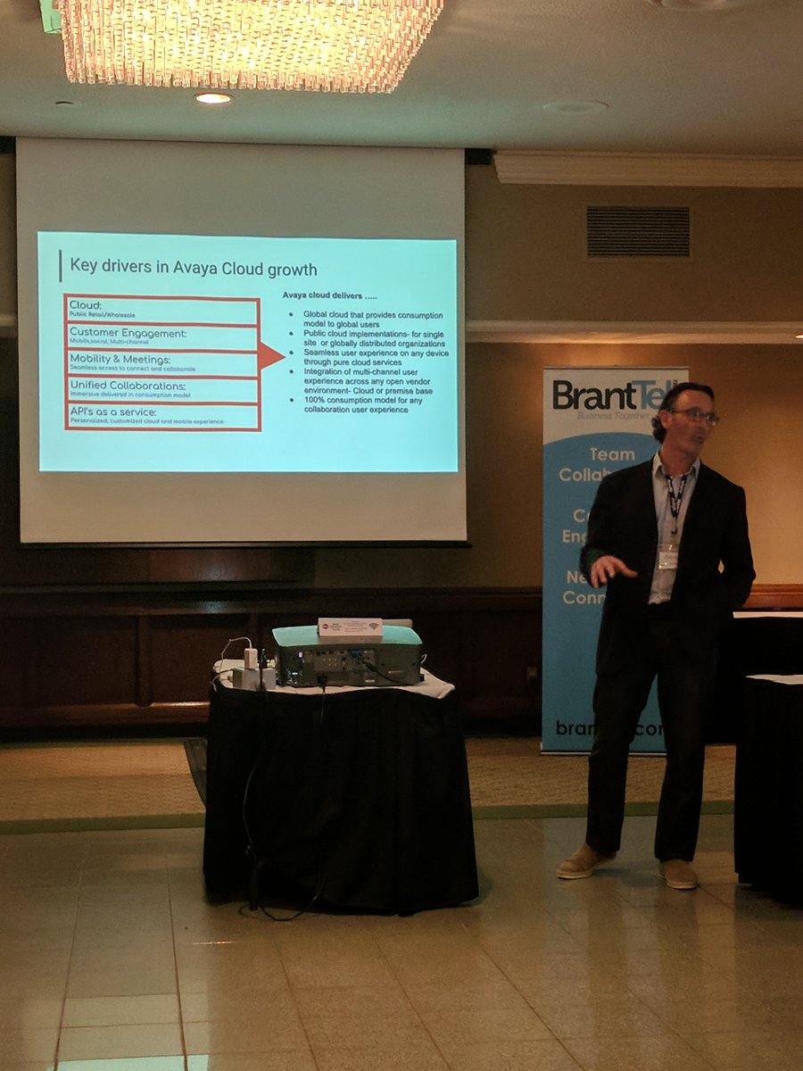 branttel's tweet photo. This afternoon @Davidepetramala of @AvayaCloud is discussing the key drivers of Avaya Cloud growth #cloud #unifiedcollaborations #customerengagement https://t.co/qREwbXiqpf
