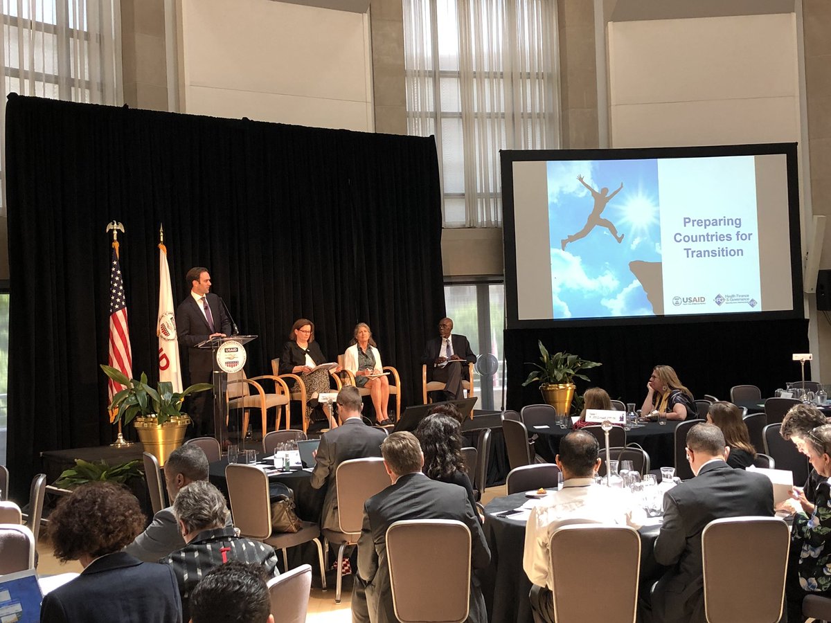 bobemrey's tweet photo. Preparing countries for transition in health, discussed by USAID’s DAA for GH Kerry Pelzman, Catherine Connor, Steven Musau, and Nathan Blanchet at USAID HFG End of Project Conference, WashDC @USAIDGH #HFGAdvances https://t.co/TCScCRbUni