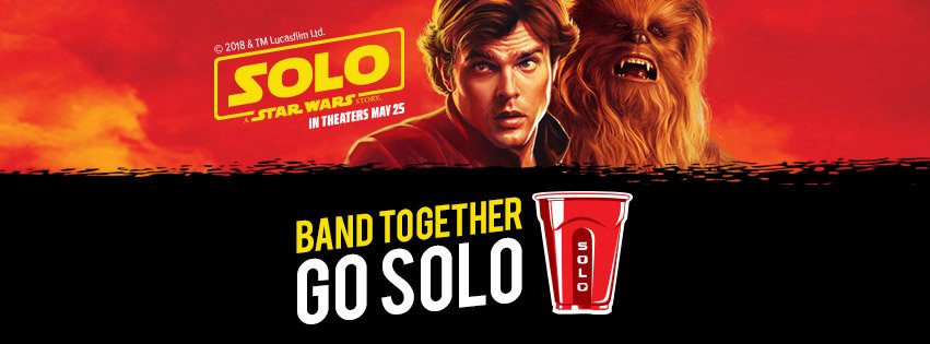 SoloCup's tweet photo. So excited to have our fav @amy_geek providing a behind-the-scenes look at tonight’s Solo: A Star Wars Story red carpet premiere. Follow @SoloCup this evening for fun updates and insights from the carpet. #HanSolo https://t.co/jC0hZZEehI