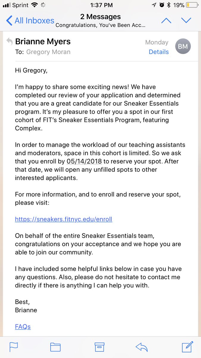 fit sneaker essentials program