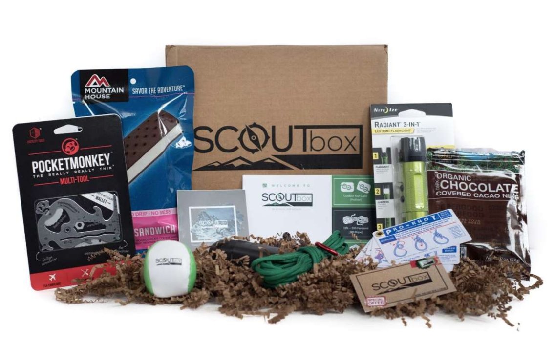 scoutbox's tweet photo. For only $40 a month, you can receive a #ScoutBox! Each box comes filled with gear for camping and other outdoor adventures. All the items are chosen by scouts and sent directly to your door on a monthly basis. What are you waiting for? #Adventure #OutdoorGear #ScoutGear https://t.co/BVjuYosA5a