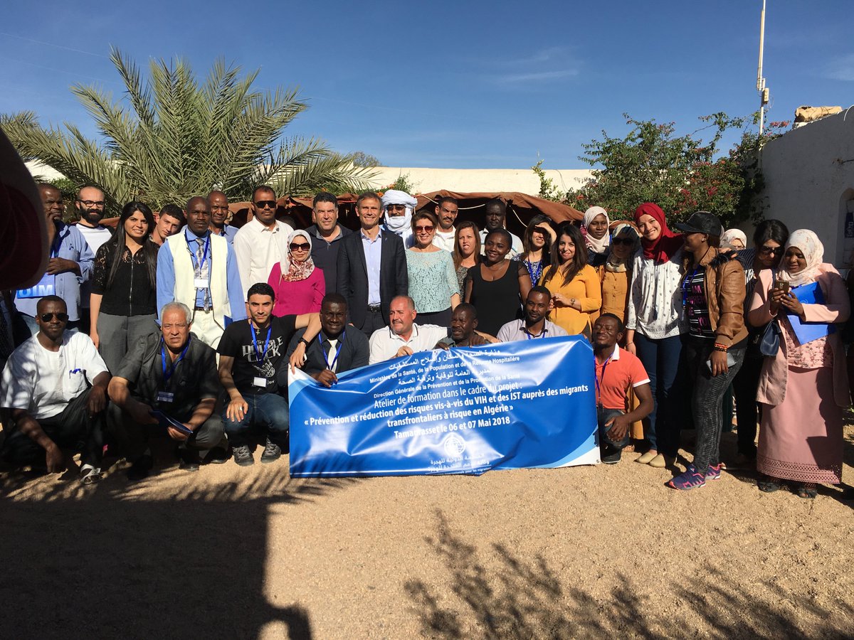 Preyntjens's tweet photo. Cloture d une semaine d'ateliers avec approche participative pour la prévention et réduction des risques VIH/IST #Tamanrasset #Alger #Oran organisés par le #MSPRH avec le soutien de @ONUmigration #Algérie Merci @ONUSIDAAlgerie @IOM_MENA @IOM_Dev @UNICALGIERS https://t.co/WJBbrSNz1i