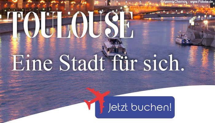 "Im Süden Frankreichs liegt #Toulouse, das durch die #Terakottamauern an vielen der Häuser einen ganz eigenen Zauber besitzt. Schlendere am Ufer der #Gavonne, probiere die #kulinarischen Köstlichkeiten und erlebe die Stadt hautnah. Lass dich #verzaubern!
bit.ly/2GWjm4o"
