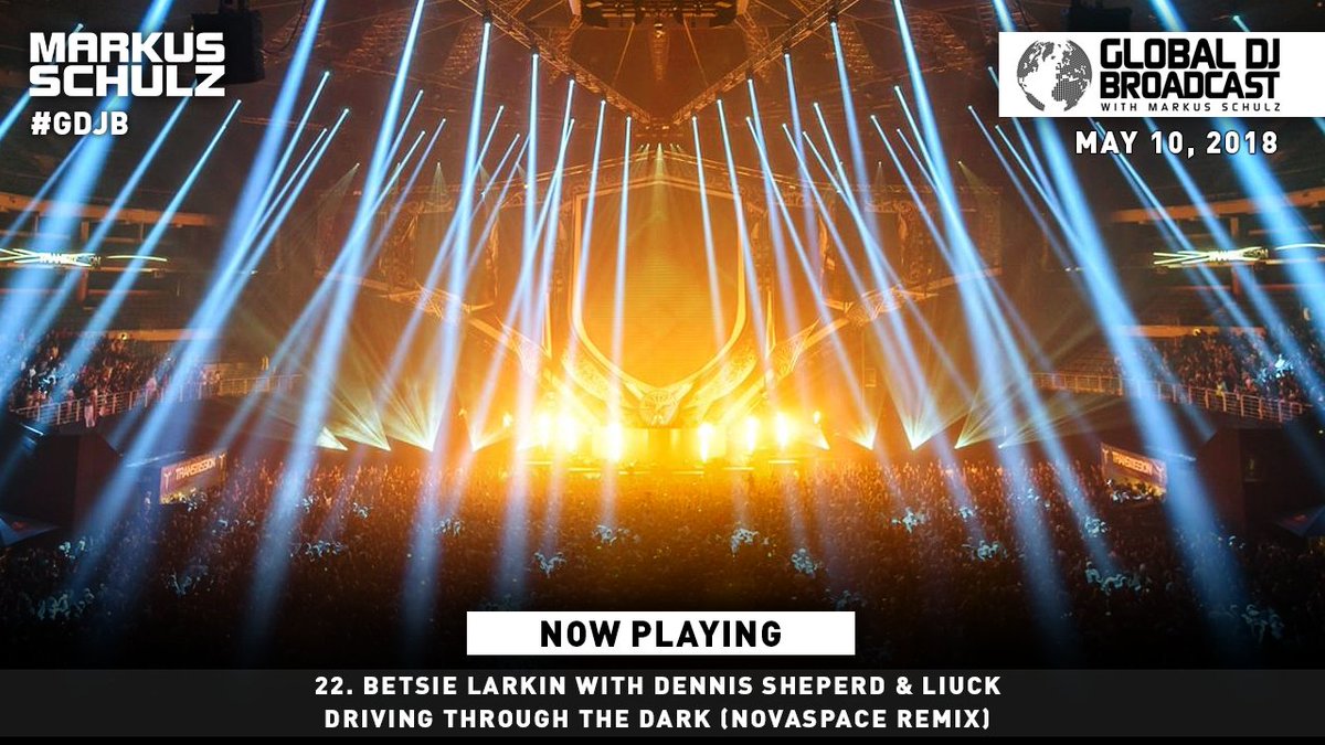 MarkusSchulz's tweet photo. 22. @BetsieLarkin with @dennissheperd &amp; @LiuckOfficial - Driving Through the Dark (@NovaspaceMusic Remix) #gdjb https://t.co/4XPJ9aYMEH