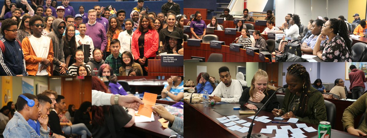 TOHousing's tweet image. T.O. youth hit up City Hall for #IIRTO! #TBT to this weekend when over 250 youth from across #TCHC gathered at City Hall for the 2018 If I Ruled TO youth conference! Youth led critical discussions around #mentalhealth #jobs #politics &amp;amp; more! Visit bit.ly/1Z7fbGb for pics