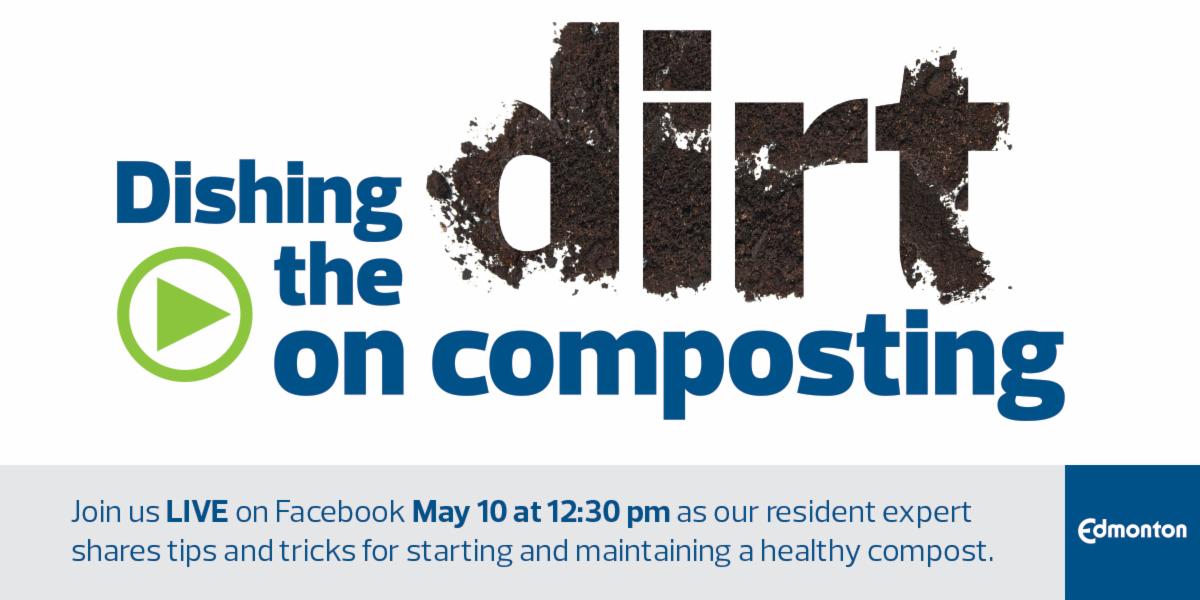 CityofEdmonton's tweet image. 30 mins until we’re LIVE on Facebook! Get your compost questions ready and our expert will answer them in real time. facebook.com/cityofedmonton #InternationalCompostAwarenessWeek #icaw2018
