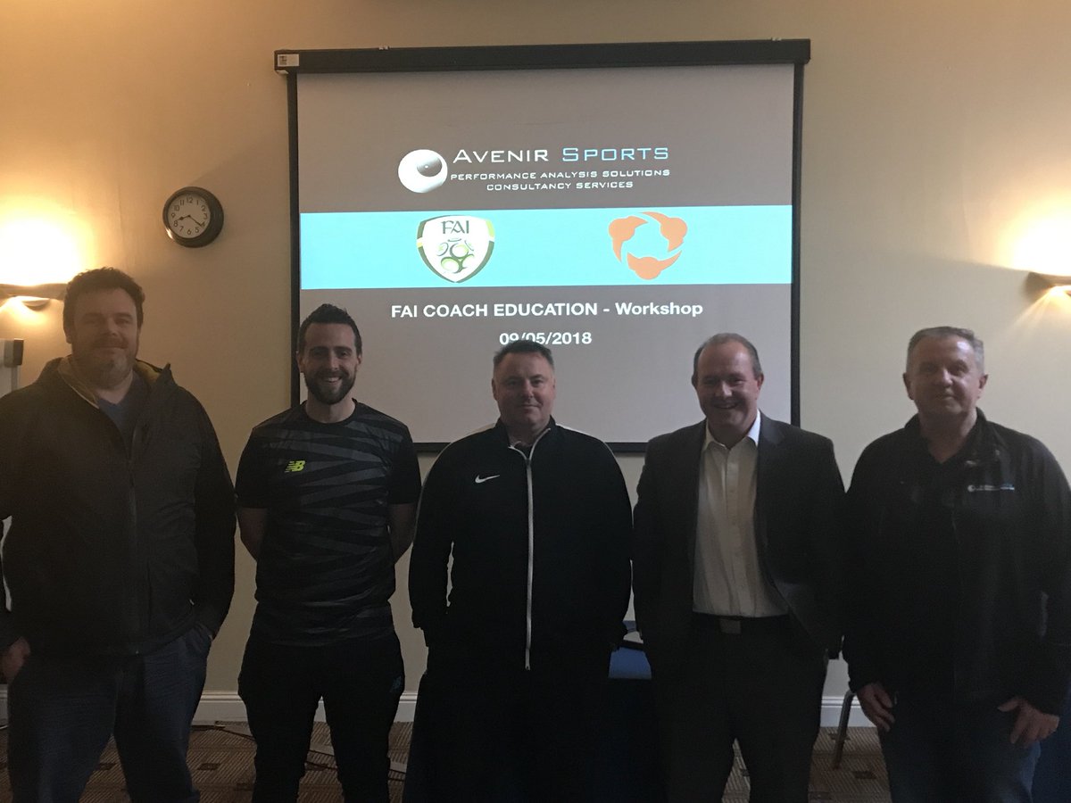 Coaching work shop with @avenirsports as part of @FAICoachEd #uefaalicence course. The @hudl software will be a huge coaching tool going forward