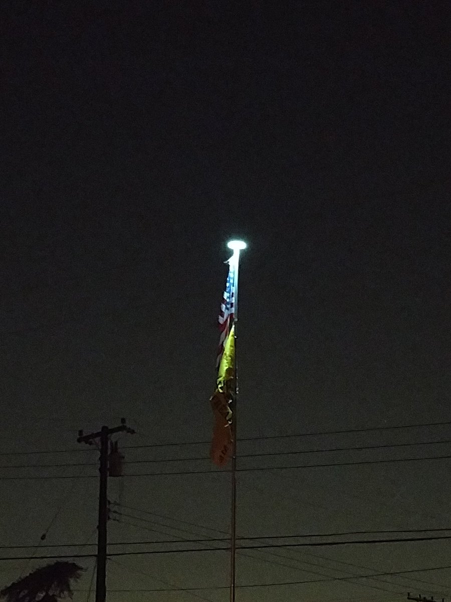 DelLisenbee's tweet photo. Bad ass flag poll https://t.co/ALKx2yKAJL