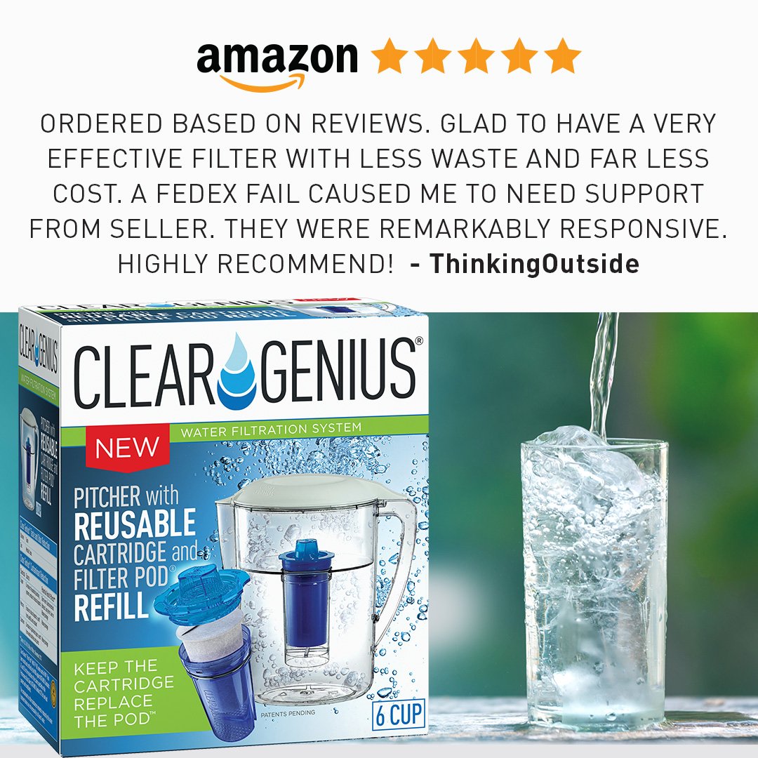 clear_genius's tweet photo. Clear Genius is the more cost-effective way to filter! Drink great-tasting water today with Clear Genius! Order now on Amazon.

https://t.co/kah5lzXYjA https://t.co/PIeP74PPAv