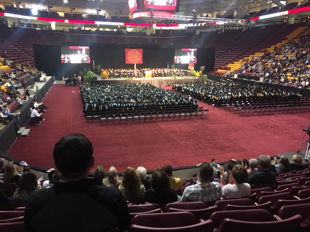 Happy Graduation to #CEHD master educators. Also v nice carpet.