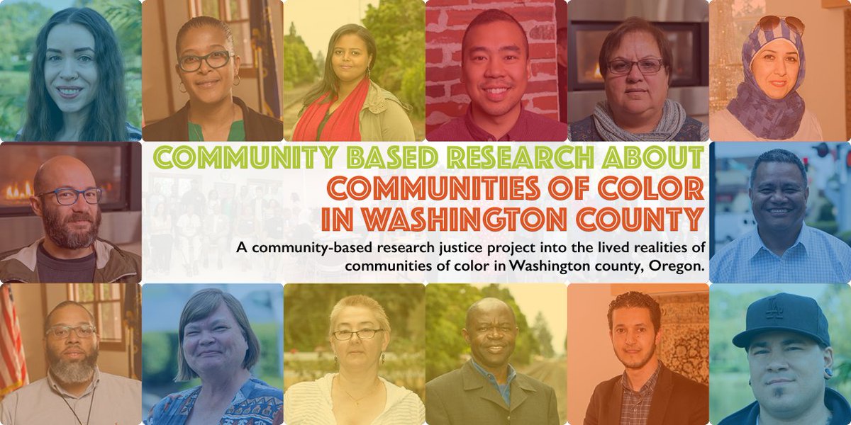 colorcoalition's tweet image. On 6/12/18 @ the Summer Soirée, the CCC will introduce and release its latest Research Justice project: A Community-based research project in the lived realities of communities of color living in Washington county.
#right2RESEARCH #right2beHEARD #right2KNOW