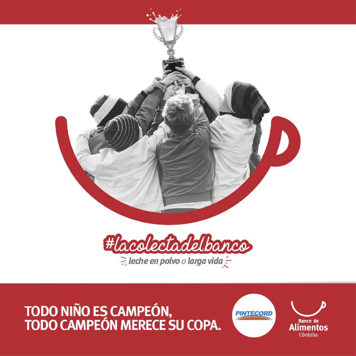 En <a href="/PintecordArg/">Pintecord</a> nos sumamos como todos los años, a la colecta de leche que organiza la Fundación @BancoAlimenCba Acercate a cualquiera de nuestras 32 sucursales y traé tu donación! Te esperamos! #Donacion