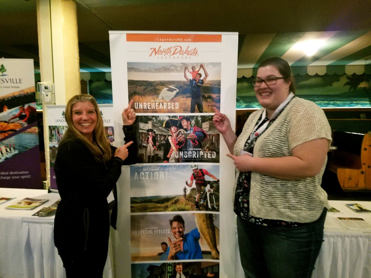 Talking all things #NDLegendary and fun to meet <a href="/NorthDakota/">North Dakota Tourism</a> blogger, <a href="/ChasingDepartur/">Chasing Departures</a> at #BuildingCommunity18!
