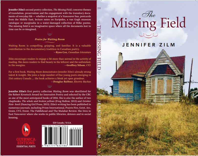 JenniferZilm's tweet photo. #canlit #missingfield #poetry #coverspread @guernica_ed https://t.co/C3eO8KSLwc