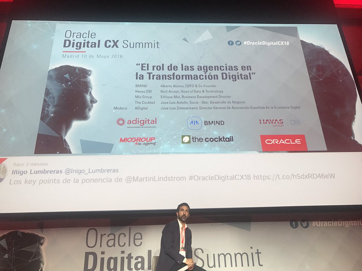 agustin13's tweet image. Mesa redonda de las agencias digitales. #oracledigitalCX18
