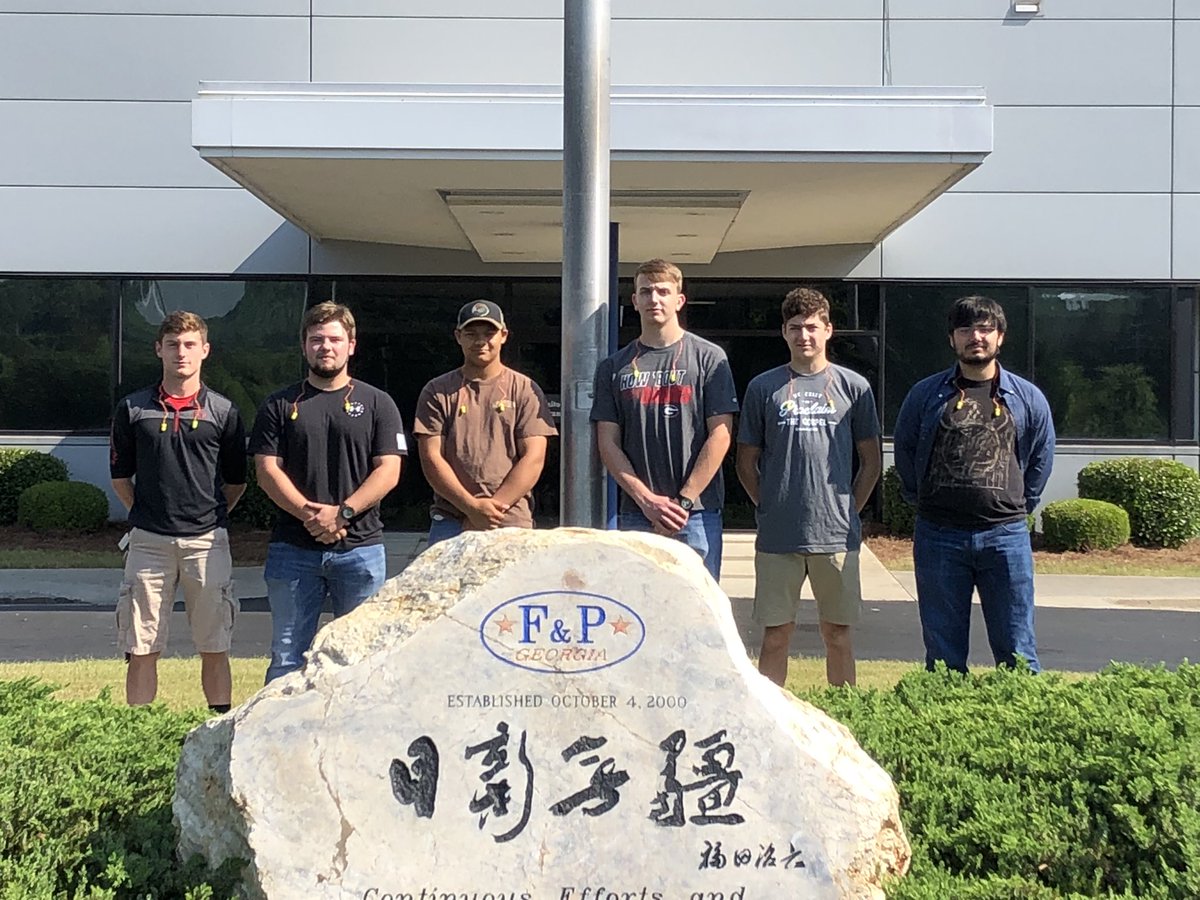 floydcoworks's tweet photo. Great trip to F&amp;P Georgia. Looking forward to next school  year’s interns. https://t.co/ygsIsDS8Zj