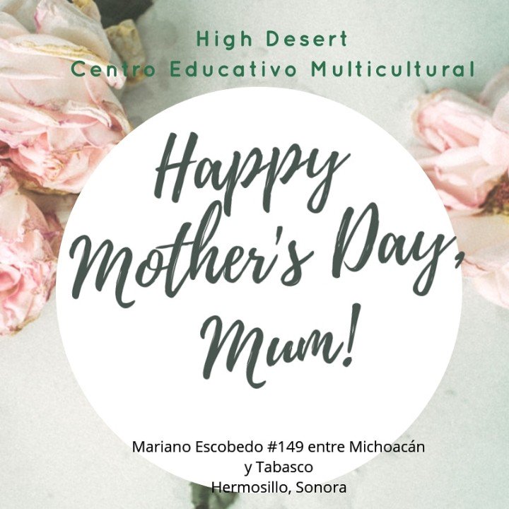 cemhighdesert's tweet photo. Feliz día de las #Madres #diadelasmadres #Festejo  #Amordemamá https://t.co/GKT82Imjpu