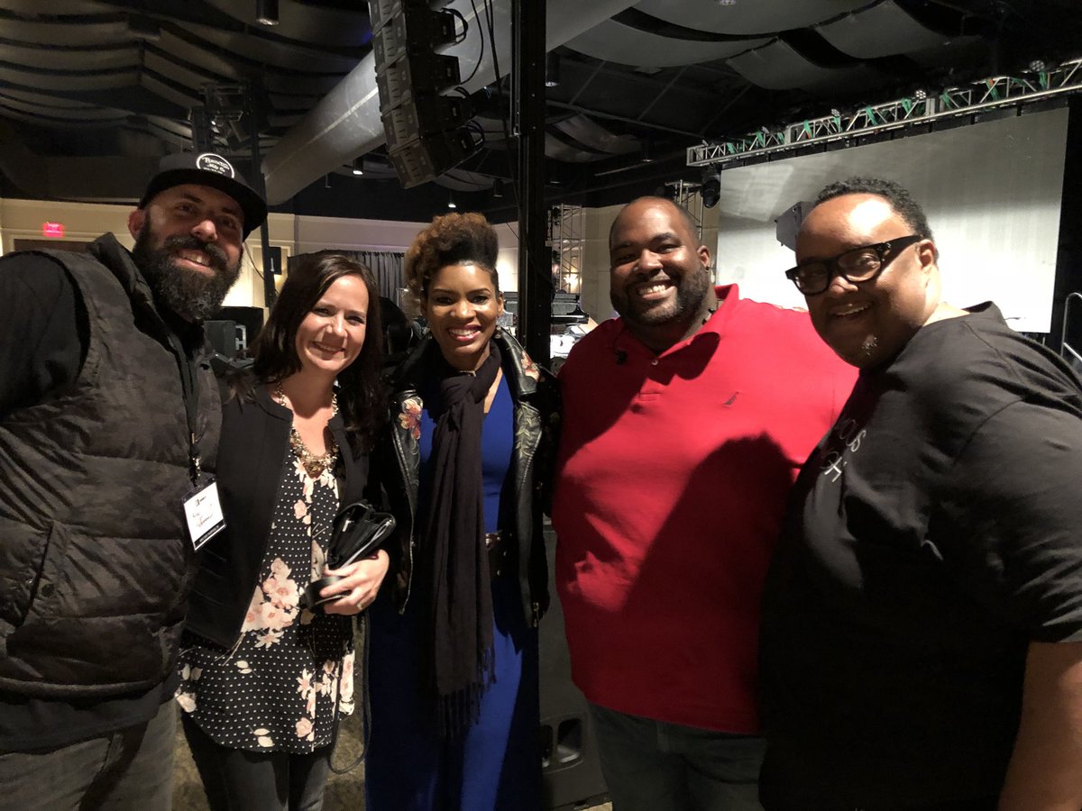 About last night: sharing the stage and standing and singing between two legends <a href="/nicoleCmullen/">Nicole C. Mullen</a> and <a href="/ClarkJamesEnt/">Percy Bady</a> was one of the highlights of my little life!! <a href="/WorshipLeader/">Worship Leader Magazine</a> #nwlc18