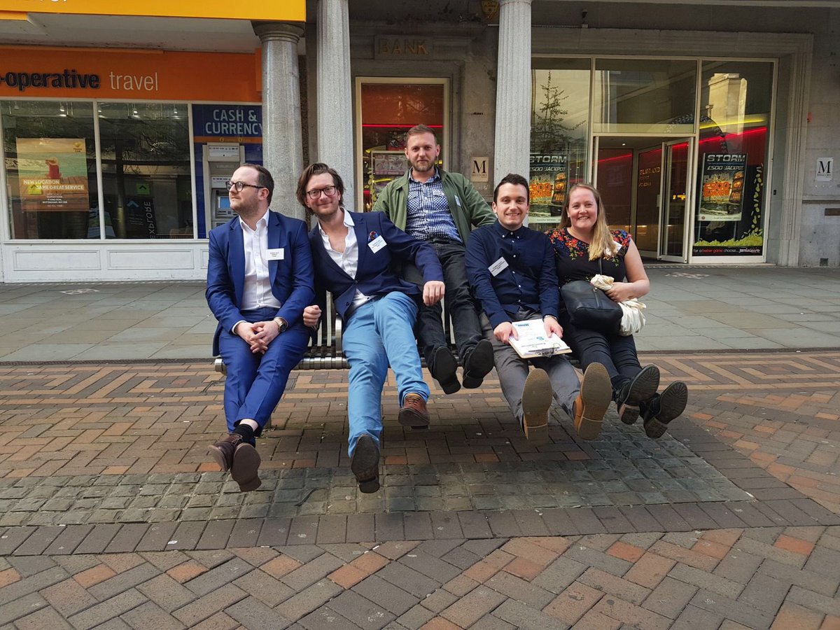 KSinclairBWB's tweet photo. Team with feet in the air. Team 1 #emypspring18 @EMYoungPlanners @RammSanderson https://t.co/CIkHZS62XA