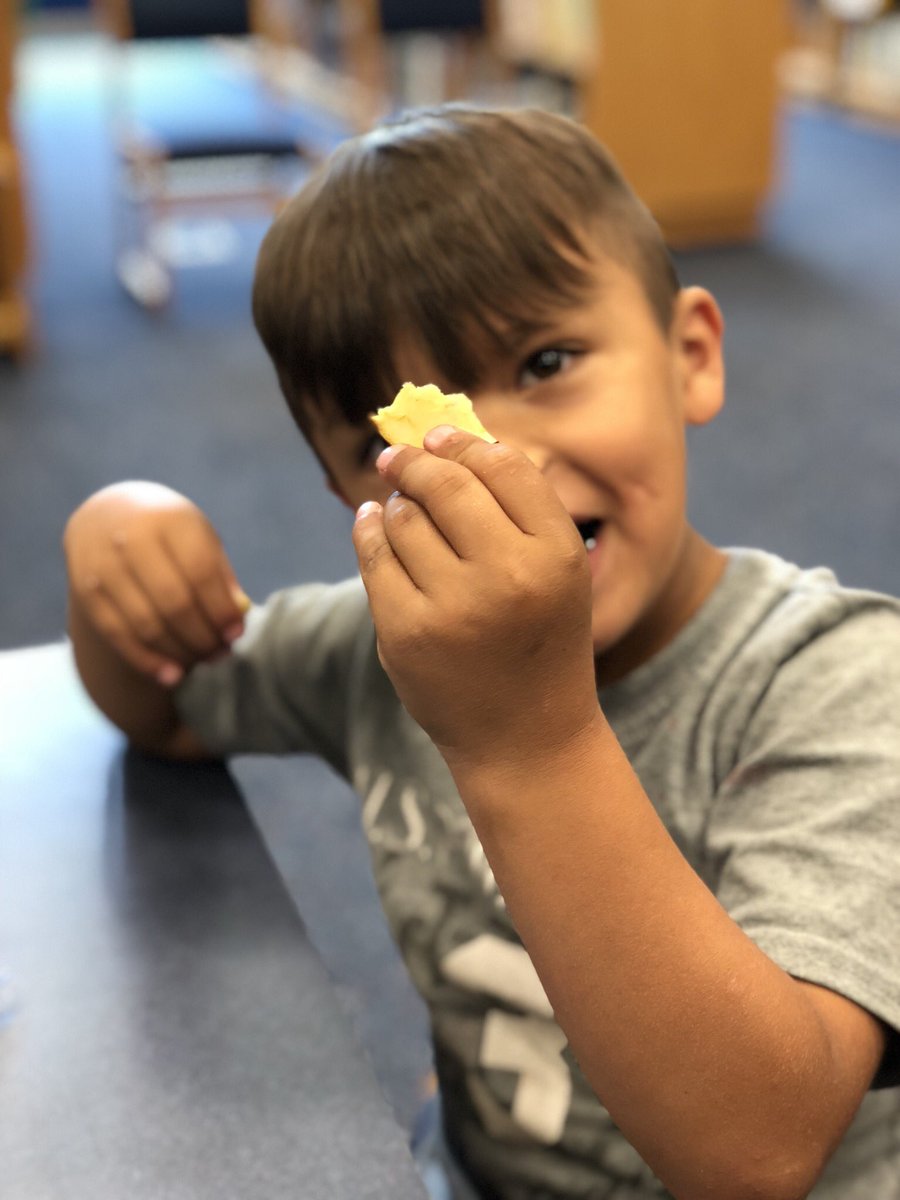 thepencilpoints's tweet photo. 😂😂These kiddos are NOT apple chip fans but they tried them anyway! #ColorMeHealthy #RESknights https://t.co/QFpkdoFRd1