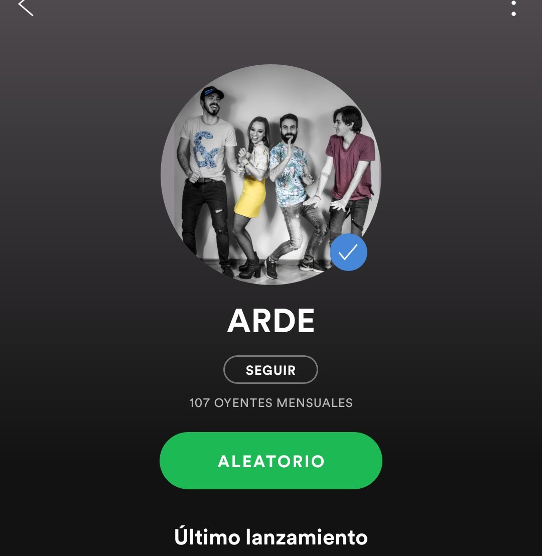 Todas nuestras canciones te esperan en Spotify 🤘