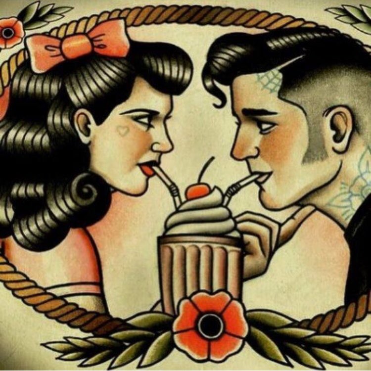 Rockabilly Greaser Couple