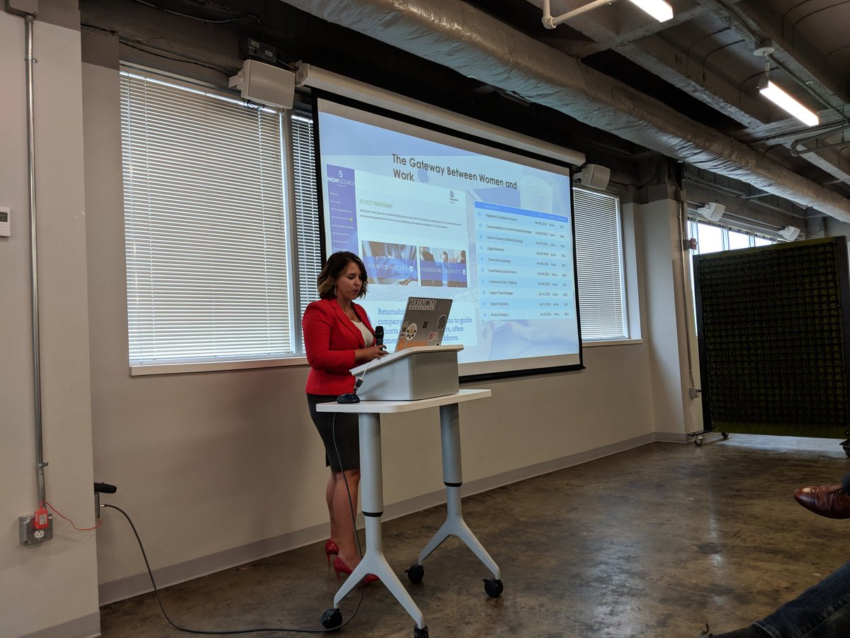 maryGrove's tweet photo. This is awesome. Momsource network in Chattanooga is a software platform helps women return to the workforce and helps companies access more talent. #RiseOfRest #ROTR7 https://t.co/PwiqM06UcC