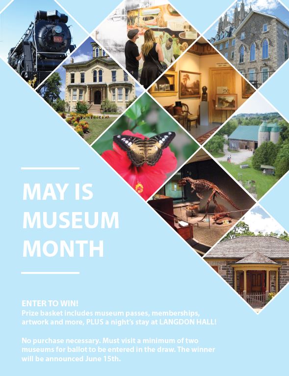 guelphmuseums's tweet photo. May is #MuseumMonth! Visit any two participating museums during the month of May and enter to win a stay at @Langdon_Hall #MuseumMonth | Details: https://t.co/gWW20OHqzG https://t.co/fYBT6EI8Xz