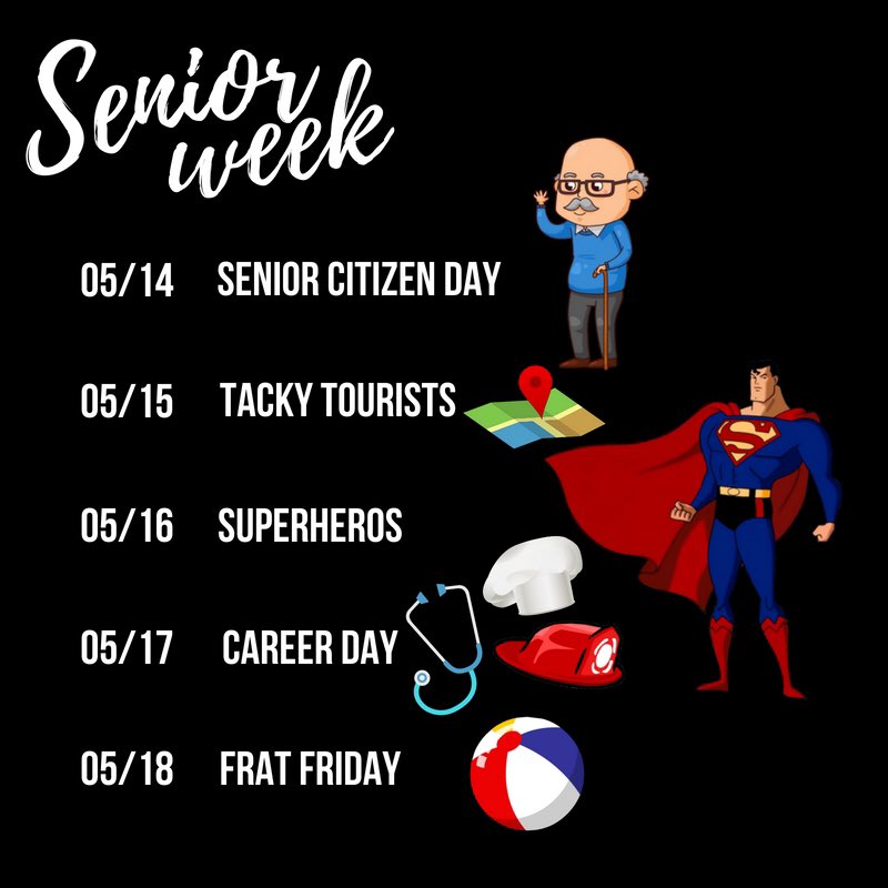 Cbhsclassof2018's tweet photo. senior week is next week!! https://t.co/YoxudVvfiz