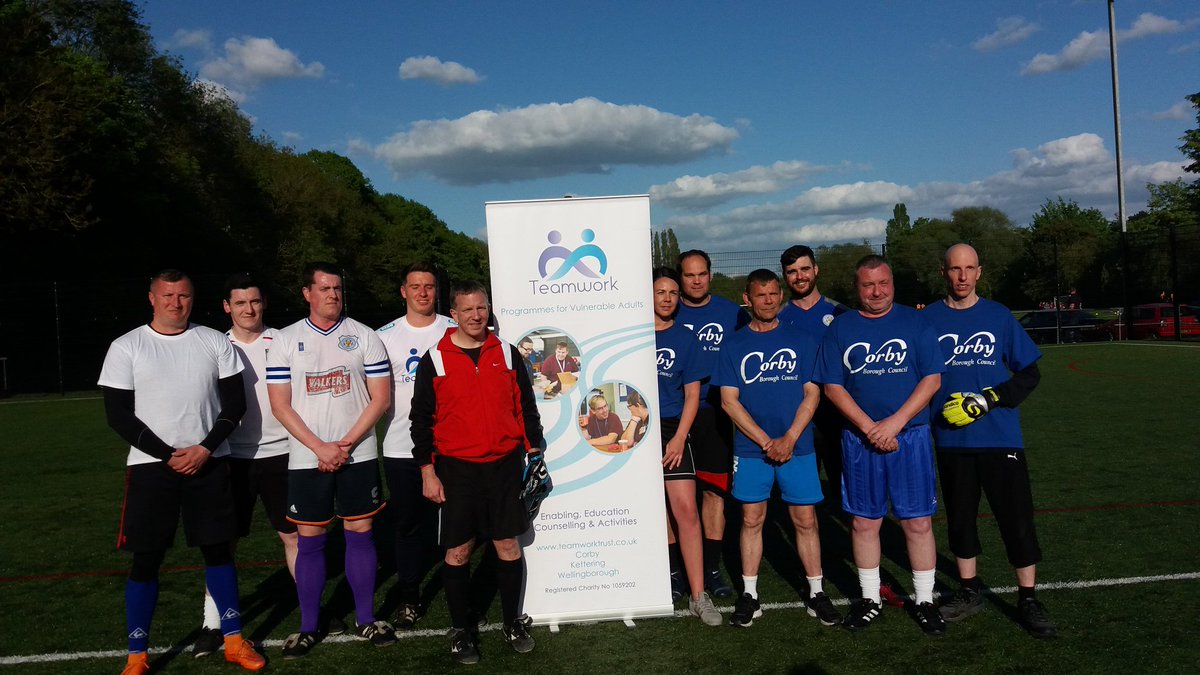 Thank you @CorbyPolice and @CorbyCSP for raising funds for @TeamworkTrust in charity football match. 7 - 4 to @CorbyPolice. Thank you @Cvickers888