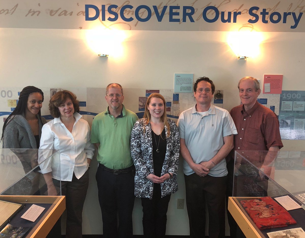 RISecState's tweet image. The State Archives team has worked diligently over the past year to put together a series of exhibits highlighting unknown facts and treasures of Rhode Island history! Swipe for a pic of a drawing of the original RI state seal, a favorite of one of our archives, Ashley! #PEAW