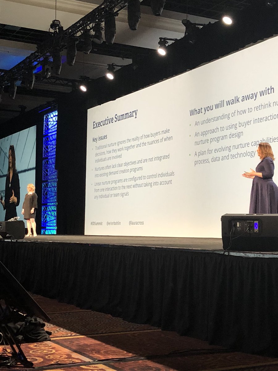 lisamchen's tweet photo. Way to rock the #SDSummit presentation on nurturing in a demand unit waterfall world! @erinrbohlin @lauracross https://t.co/VRRt1rndpG