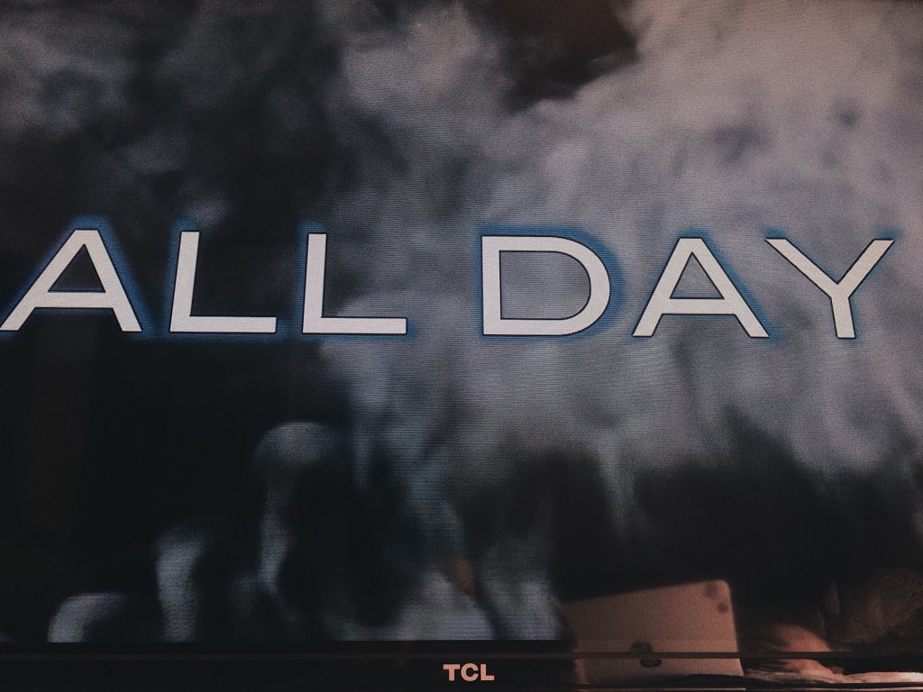 kendallsfunfair's tweet photo. Listening to #AllDay on Spotify while watching the lyric video on YouTube while adulting...aka doing household chores.. now that’s what you call multitasking. ☺️👌🏼 #AllDayStreamingParty @jamesmaslow https://t.co/jW3IHcvwpl