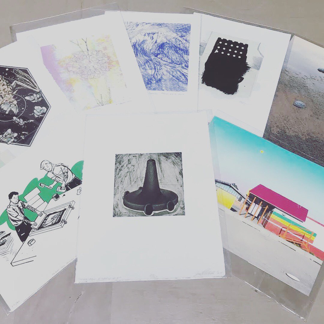 theroyalbison's tweet photo. Our fabulous pals (and Bison sponsors) at @SNAPgallery are bringing their cute little mini platen press this weekend for some live demos. Grab a freshly printed 'Make Edmonton Weird' postcard from some of Edmo's raddest peeps, yeah? #yeg #makeedmontonweird #letterpress https://t.co/alzlkexdug