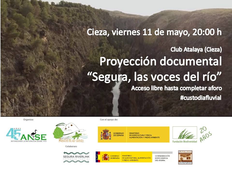 Mañana en #cieza proyectamos el documental del <a href="/SEGURARIVERLINK/">@SEGURARIVERLINK</a>. No te lo pierdas!