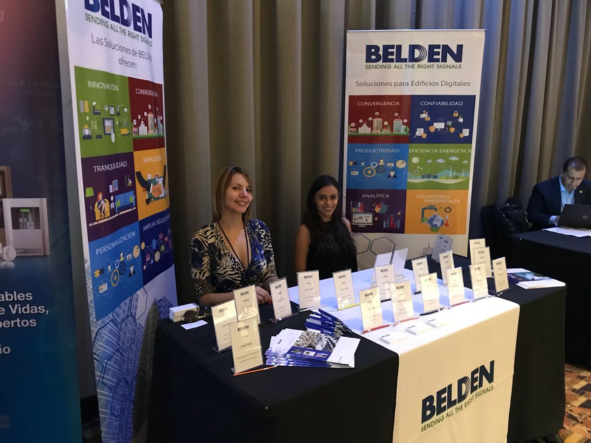 WA_Latam's tweet photo. ¿Sabía usted que con @BeldenEC tiene toda la conectividad para audio y video prodesional? #SecurityProAVForum #SanJose #AnixteresProAV https://t.co/4gwz76YGAX